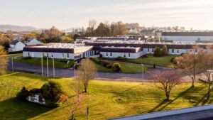 Aerial view of the school.