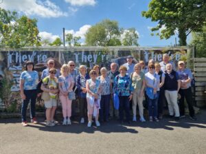 Group of people standing at the entrance to Wild Ireland in May 2025.