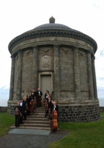 Group pictured outside Mussenden Temple.